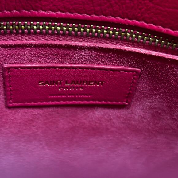 SAINT LAURENT Sac de Jour Small Pink Leather Tote Bag - Picture 9 of 16
